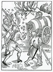 De los tontos envidiosos, ilustración de la traducción al inglés de Alexander Barclay de 